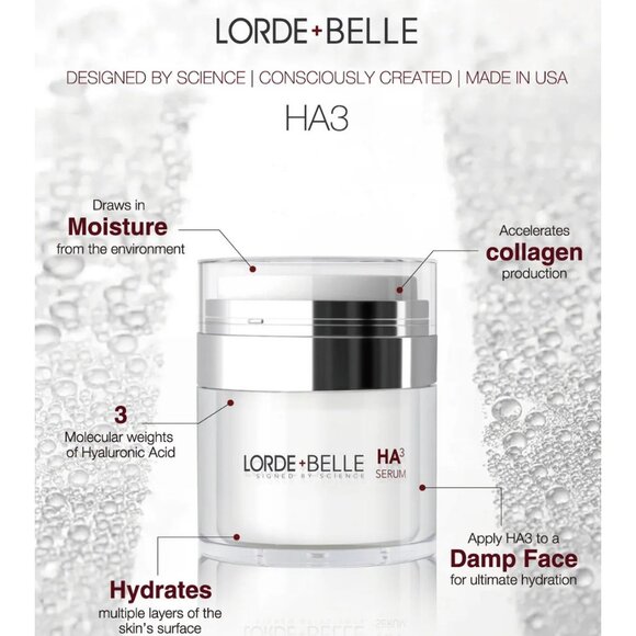 Lorde + Belle Wrinkle Reducing Booster Serum Hyaluronic Acid Retinoid SEALED - Picture 4 of 7
